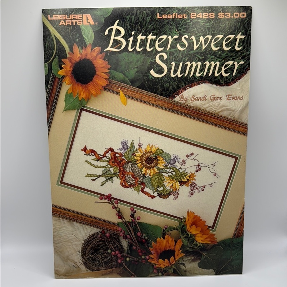 Leisure Arts Bittersweet Summer Counted Cross Stitch Leaflet #2428